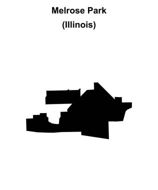 Melrose Park (Illinois) boş ana hat haritası