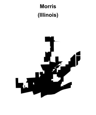 Morris (Illinois) boş ana hat haritası
