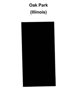 Oak Park (Illinois) boş ana hat haritası