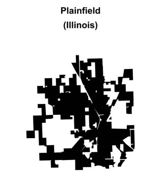 Plainfield (Illinois) boş ana hat haritası