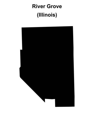 River Grove (Illinois) boş ana hat haritası