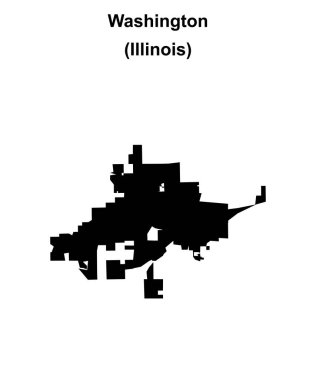 Washington (Illinois) boş ana hat haritası