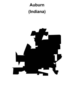 Auburn (Indiana) boş ana hat haritası