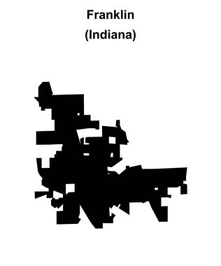 Franklin (Indiana) boş ana hat haritası