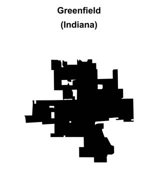 Greenfield (Indiana) boş ana hat haritası