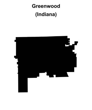 Greenwood (Indiana) boş ana hat haritası