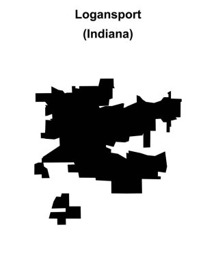 Logansport (Indiana) boş ana hat haritası
