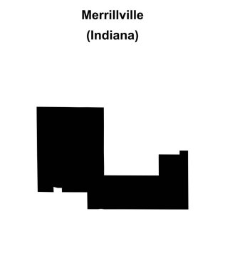 Merrillville (Indiana) boş ana hat haritası