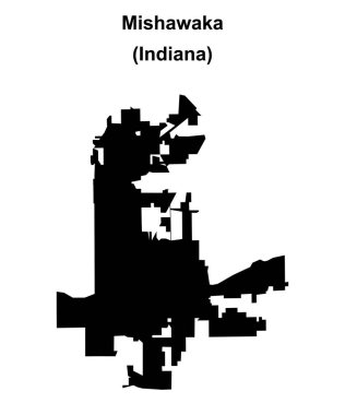 Mishawaka (Indiana) boş ana hat haritası