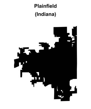 Plainfield (Indiana) boş ana hat haritası