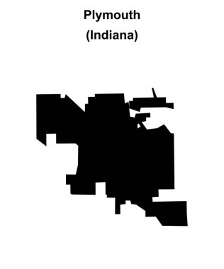 Plymouth (Indiana) boş ana hat haritası