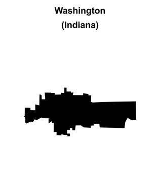 Washington (Indiana) boş ana hat haritası