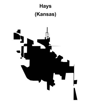Hays (Kansas) boş ana hat haritası