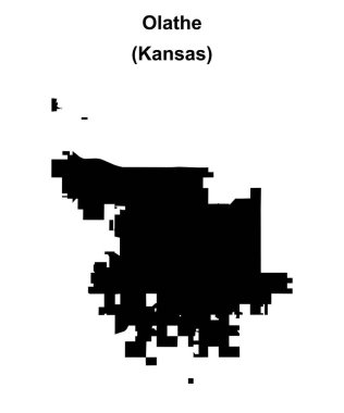Olathe (Kansas) boş ana hat haritası