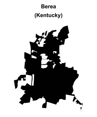 Berea (Kentucky) boş ana hat haritası