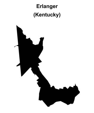Erlanger (Kentucky) boş ana hat haritası