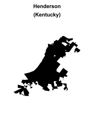 Henderson (Kentucky) boş ana hat haritası