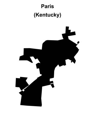 Paris (Kentucky) boş ana hat haritası