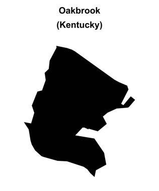 Oakbrook (Kentucky) boş ana hat haritası