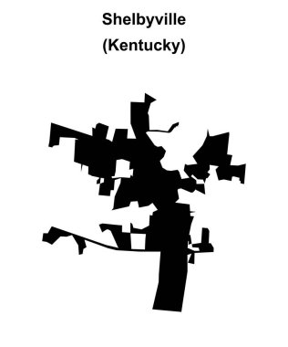 Shelbyville (Kentucky) boş ana hat haritası