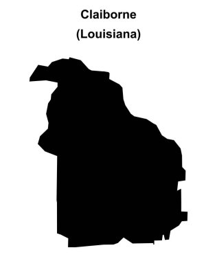 Claiborne (Louisiana) boş ana hat haritası