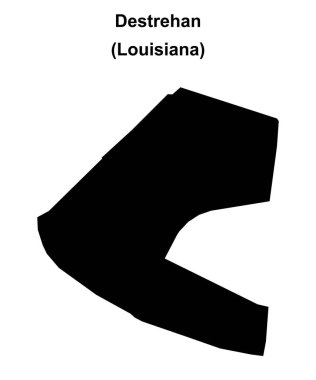 Destrehan (Louisiana) boş ana hat haritası