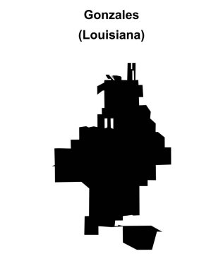 Gonzales (Louisiana) boş ana hat haritası