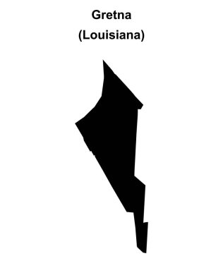 Gretna (Louisiana) boş ana hat haritası
