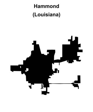 Hammond (Louisiana) Boş ana hat haritası