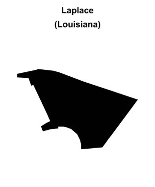 Laplace (Louisiana) boş ana hat haritası