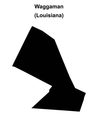 Waggaman (Louisiana) boş ana hat haritası