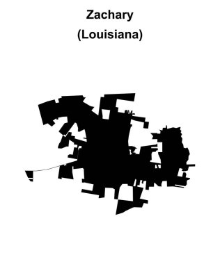 Zachary (Louisiana) boş ana hat haritası