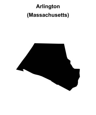 Arlington (Massachusetts) boş dış hat haritası