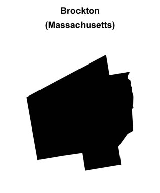 Brockton (Massachusetts) boş ana hat haritası
