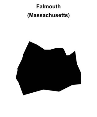 Falmouth (Massachusetts) boş ana hat haritası