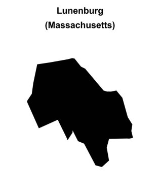 Lunenburg (Massachusetts) boş ana hat haritası