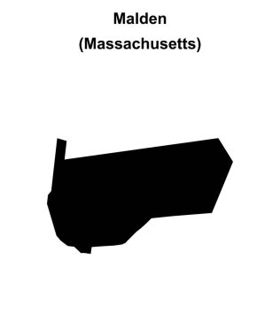 Malden (Massachusetts) boş ana hat haritası