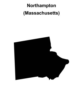 Northampton (Massachusetts) boş ana hat haritası