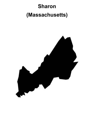 Sharon (Massachusetts) boş ana hat haritası
