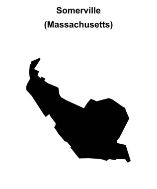 Somerville (Massachusetts) boş ana hat haritası
