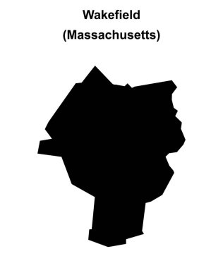 Wakefield (Massachusetts) boş ana hat haritası