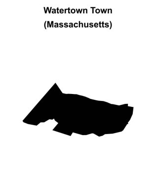 Watertown (Massachusetts) boş ana hat haritası