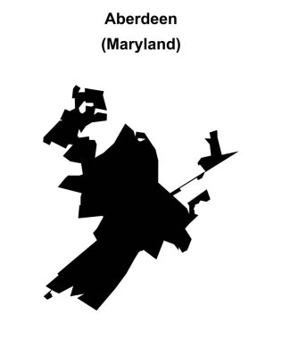 Aberdeen (Maryland) boş ana hat haritası