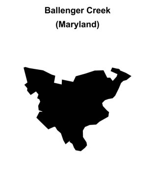 Ballenger Deresi (Maryland) boş ana hat haritası