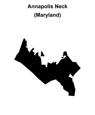 Annapolis Neck (Maryland) boş ana hat haritası