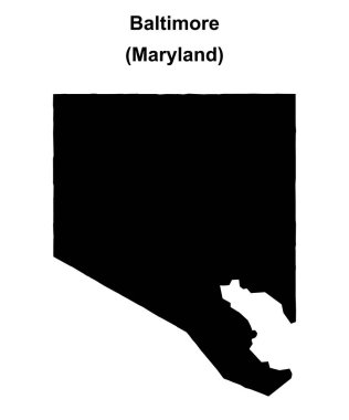 Baltimore (Maryland) boş ana hat haritası