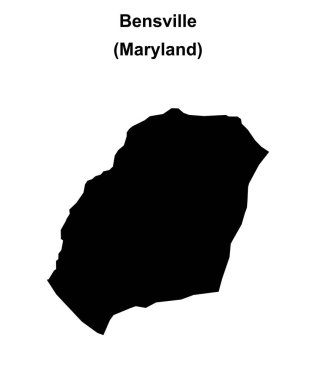 Bensville (Maryland) boş ana hat haritası