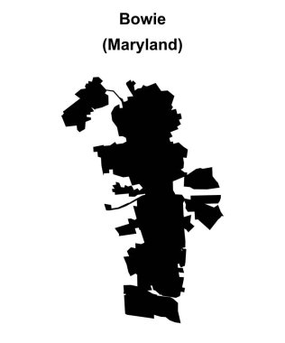 Bowie (Maryland) boş ana hat haritası