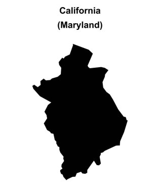California (Maryland) boş ana hat haritası