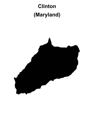 Clinton (Maryland) boş ana hat haritası